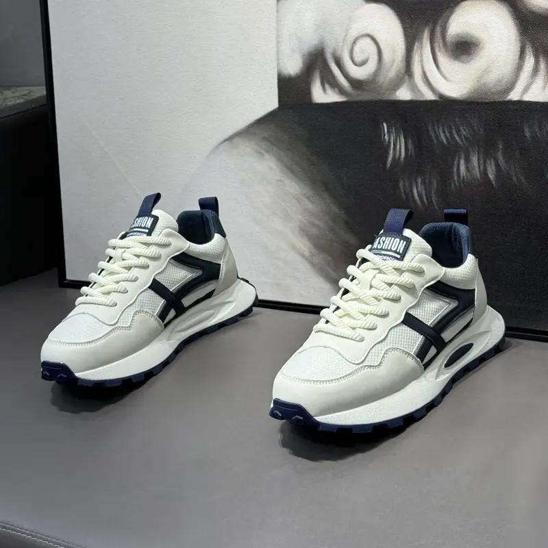 Fashion New Arrival 2025 Men's Vulcanize Shoes Stylish Board Shoes Athletic Street-Wear Sneakers Comfortable Leisure Thick Bottom High