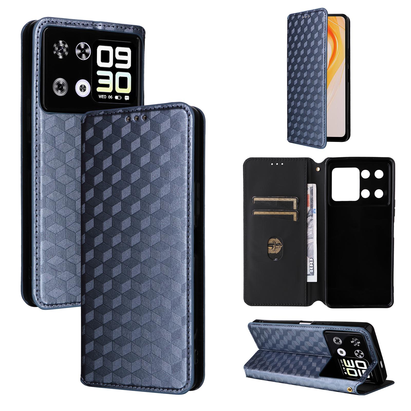 

Флип-чехол для Cubot P90, чехол для телефона из ПУ-кожи, защита всего корпуса [блокировка RFID], защитные чехлы for Cubot P90 синий