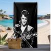 Elvis Presley Asciugamano da Spiaggia Stampato ad Asciugatura Rapida Super Assorbente Morbido Leggero Asciugamano da Bagno per Piscina Viaggi Estivi