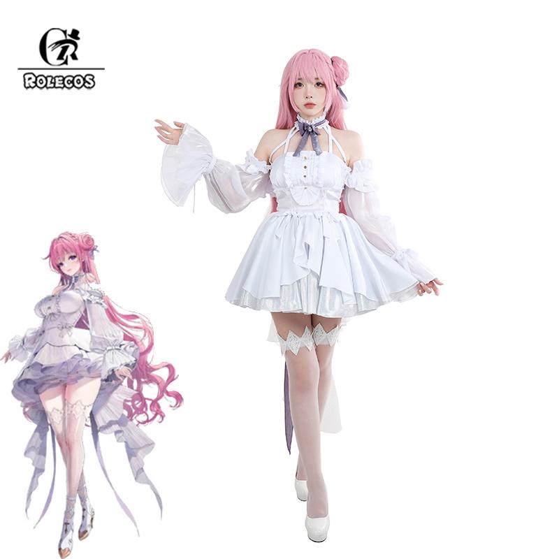 Dorothy Cosplay Costume Game Nikke Goddess Of Victory Dorothy White Flower Wedding Dress Women Halloween Carnival Suit
