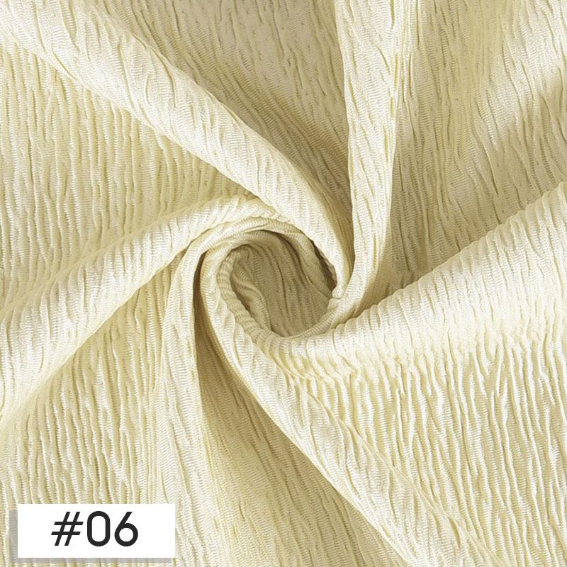 100x150cm Chic Wrinkled Design Fabric Crepe Texture Pleated Fabric For DIY Sewing Costume Car Curtain Background Decoration