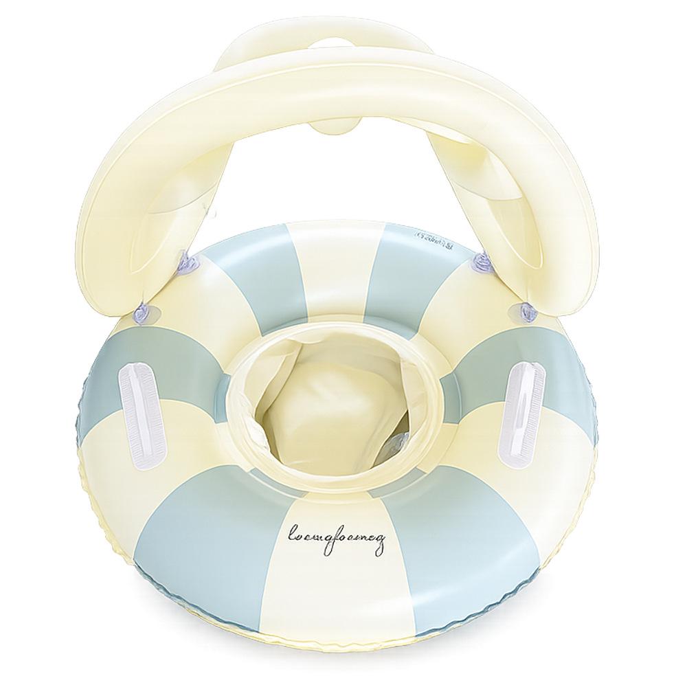 Xiao Lv Inflatable Baby Swim Ring with Removable Sunshade Canopy