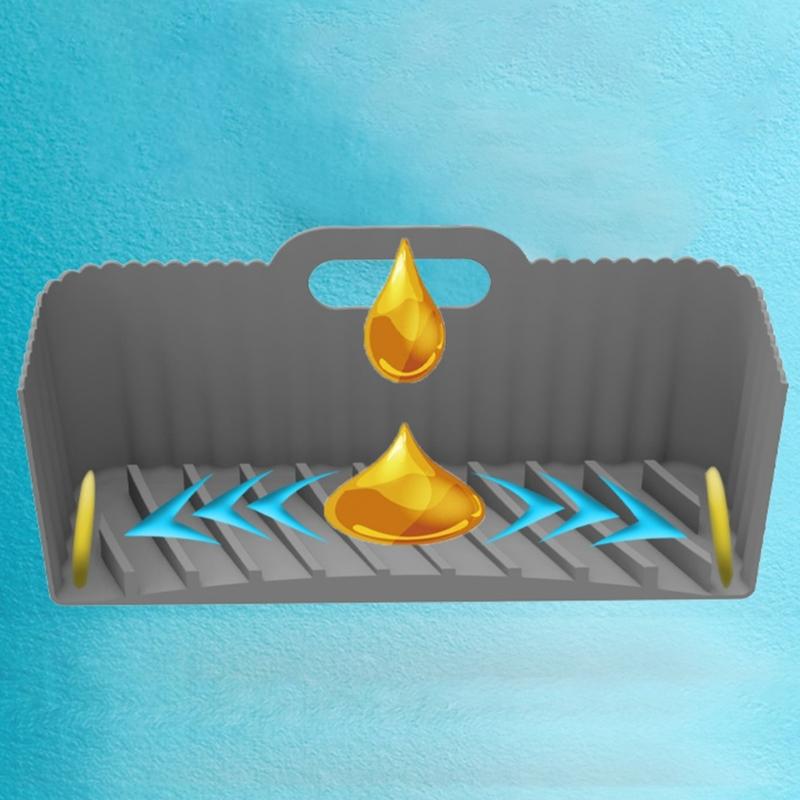 Air Fryer Silicone Pot Air Fryers Oven Baking Tray for Pizza Fried Chicken Air Fryer Accessories Baking Pan Reusable Mat