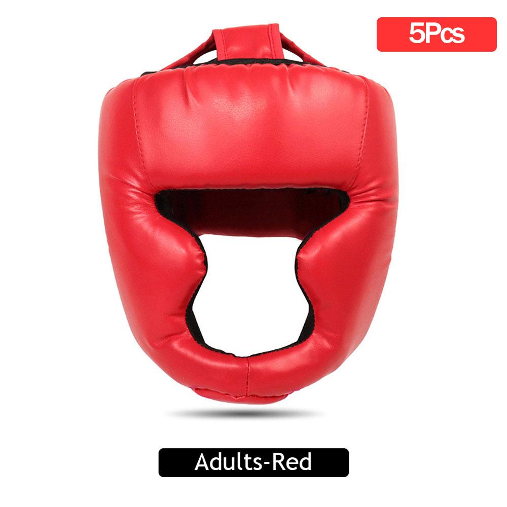 Boxing Helmet Muay Thai Headguard Protective Gear Taekwondo Training Sports Leather MMA Safety Helmet Adult Child Unisex