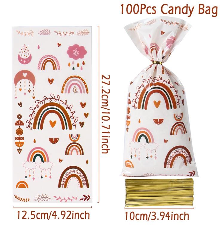 Bohemian Rainbow Goody Bag Candy Bags Birthday Party Decor Kids Adults Wedding Outdoor Party Birthday Supplies Baby Shower Decor