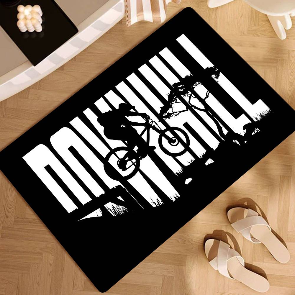 Downhill Mountain Biking Floor Mat Suitable For Living Room Kitchen Bathroom Non-slip Mat Household Foot Mat