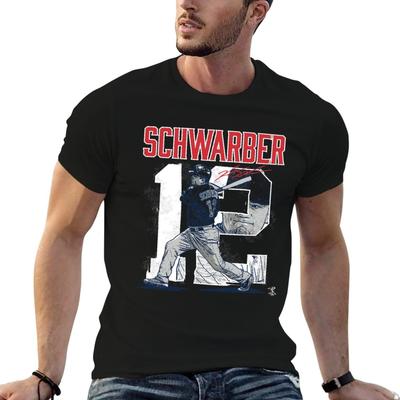 Kyle Schwarber Player Number Apparel T-Shirt T Shirts for Man Pack Cotton Men T Shirt Cotton 10