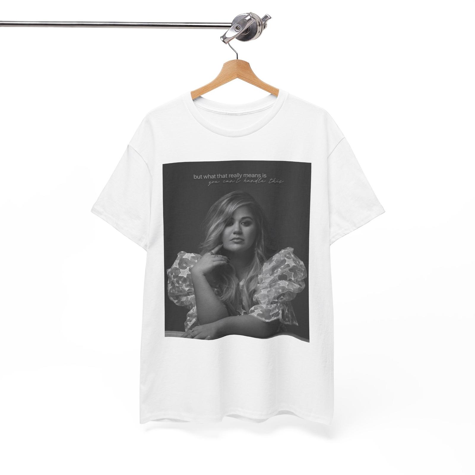 Kelly Clarkson T shirt Retro Poster Pop Music Unisex Heavy Cotton Tee S