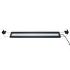 LED Aquarium Light Full Spectrum   Slim Heat Dissipation   Proof Fish   Light with Extendable Brackets Black