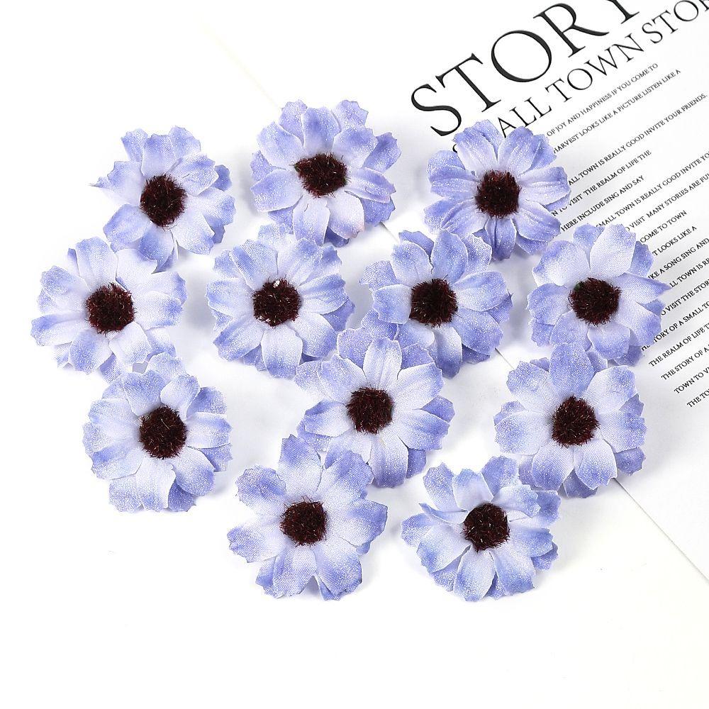 10/20/50PCs Artificial Flowers 3.5cm Silk Fake Flowers Heads for Home Room Dceor Wedding Marriage Decoration DIY Gifts Accessory
