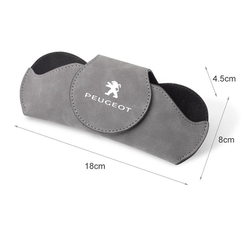 Car Interior Sun Visor Glasses Clip Sunglasses Box For Peugeot 206 307 308 207 3008 208 407 508 2008 5008 301 406 408 607 4008 T4