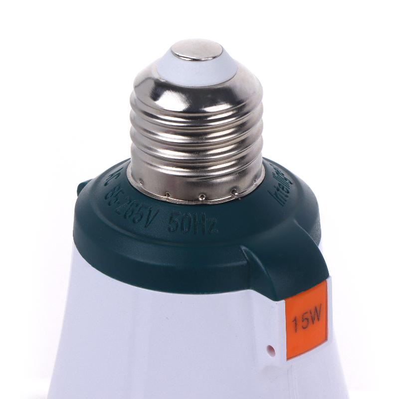 1Pcs E27 15W Energy Saving 18650 Battery Outdoor Lamp Led Automatic Charging Emergency Bulb Home Power Failure Backup Light
