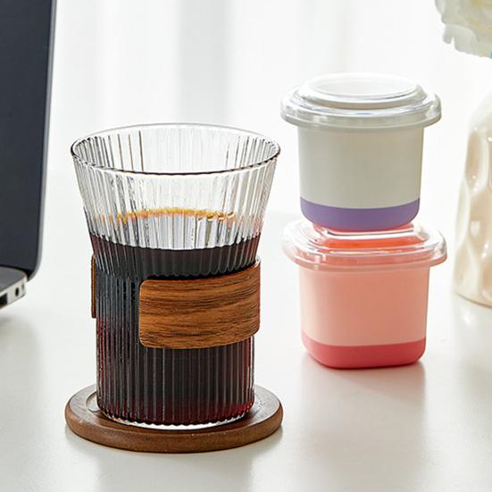 Silicone Ice Cube Mold with Lid Reusable Ice Ball Maker Large Flexible Ice