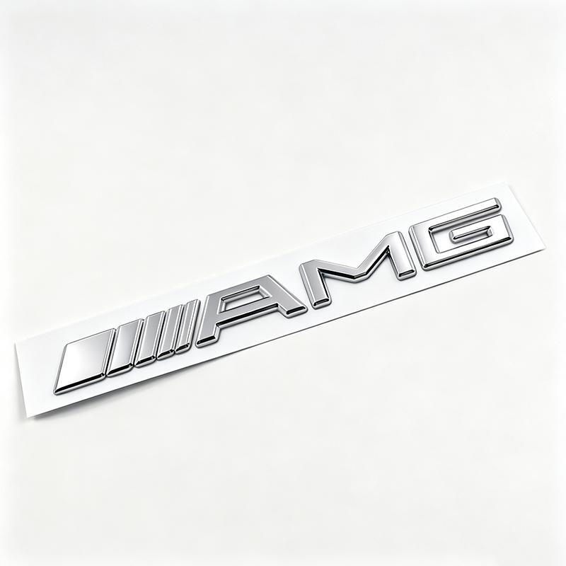 Metalowy emblemat AMG 3D Naklejka na klapę bagażnika samochodowego Zawór opony Do Mercedes Benz AMG Klasa E S C A B W204 W205 W203 W211 W212 CA1