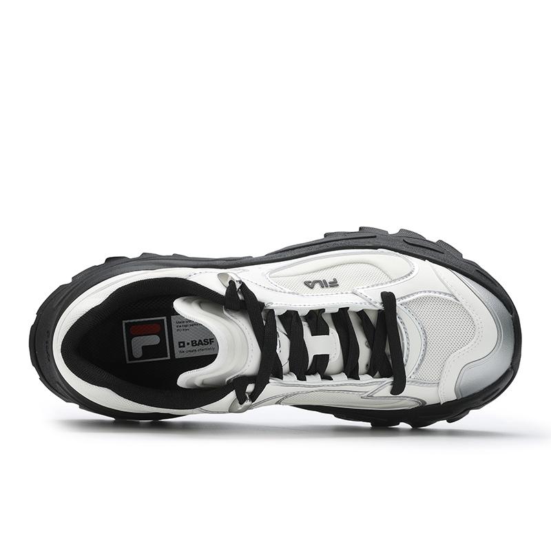 FILA Sofia 4 Lux Fishbone Shoes Comfortable Versatile Durable Low-Top Dad Shoes Women sneaker White Black F12W521114FSB