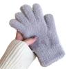 2025 Korean Style Cute Plush Women's Winter Gloves - Thickened, Cold-Proof Mink Velvet