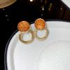 Orecchini a lobo in Zircone Light Luxury Moda Donna Fiore Foglia Eleganti Orecchini a lobo con Perla Sintetica Gioielli per Feste Matrimoni