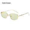 New Fashion Eyeglasses Frames for Women Men Silver Rectangle Glasses Anti Blue Light Small Square Sunglasses with Metal Frame