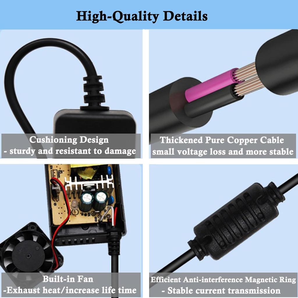 Lectric Ebike Charger 48V, 54.6V 2A Ebike Battery Charger For 48V Lithium Battery, Electric Bicy- Power Adapter With 2.1