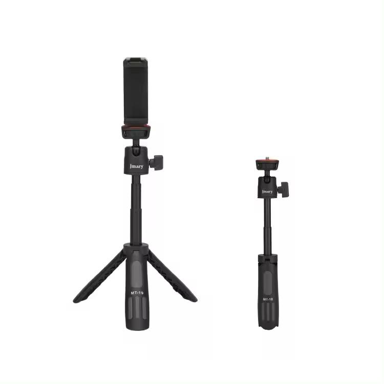 Jmary MT19 Mini Portable Lightweight Rotating Tripod Stand Selfie Stick for Phone and Camera Mini Tripod / Lightweight чёрный
