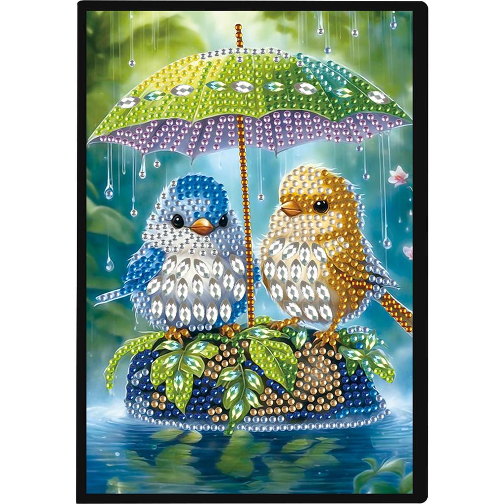 50-Page A5 Size Rhinestone Art Painting Notebook Kit Diamond Painting Notebook Set for Birthdays Or Christmas Gifts