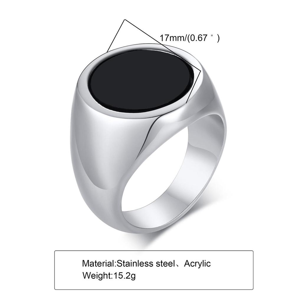 Titanium Steel Zircon Tiger Eye Ring: Men's Turquoise Hip Hop Fashion Accessory