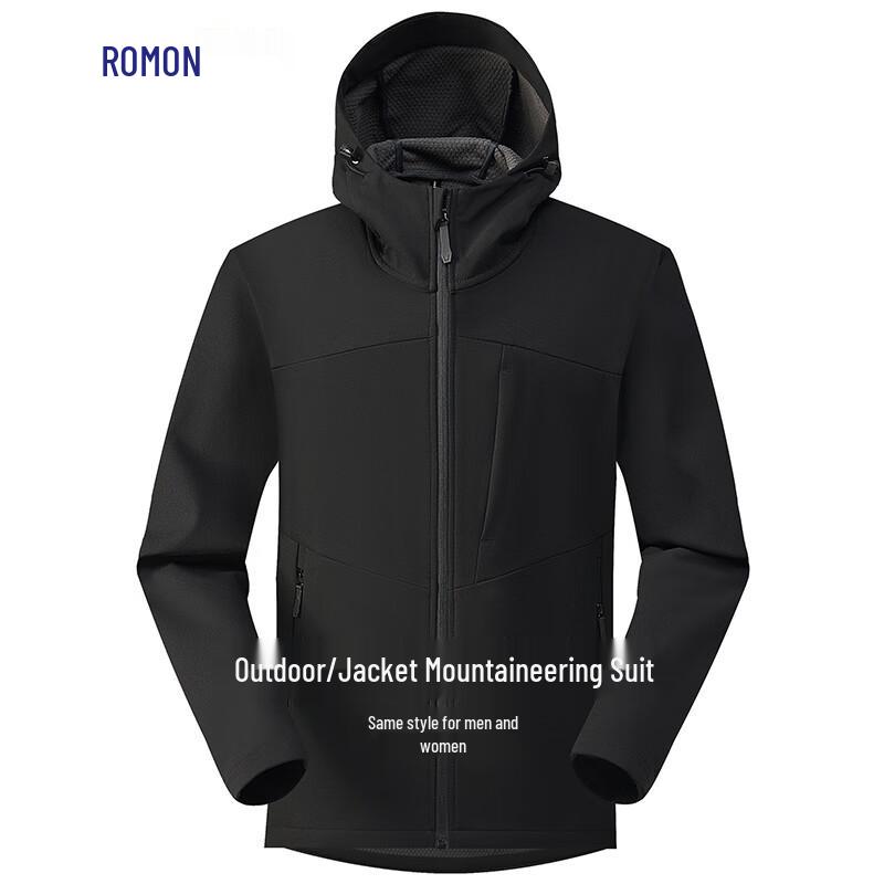 Romon Unisex Outdoor Hooded Techwear Jacket