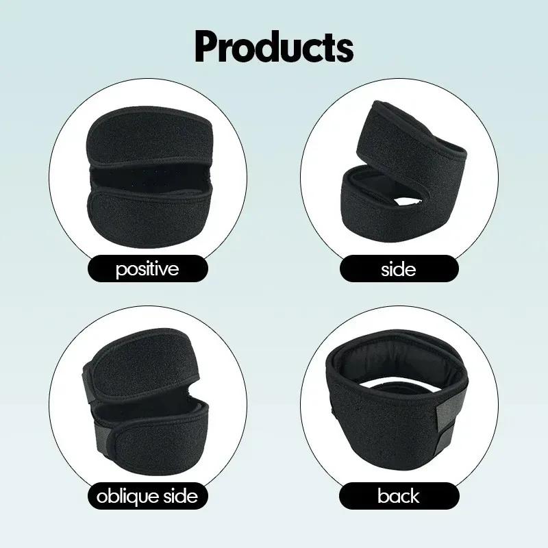 1PC Pressurized Knee Wrap Sleeve Support Bandage Pad Elastic Braces Knee Hole Kneepad Safety Basketball Tennis Cycling Knee Pads