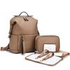 Multifunction Leather Diaper Bags Large Capacity Baby Bags For Baby Care Changing Bags For Mom Outdoor Travel Maternity Backpack