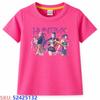 KPop Dämonenjäger Kinder-Cartoon-Print T-Shirt