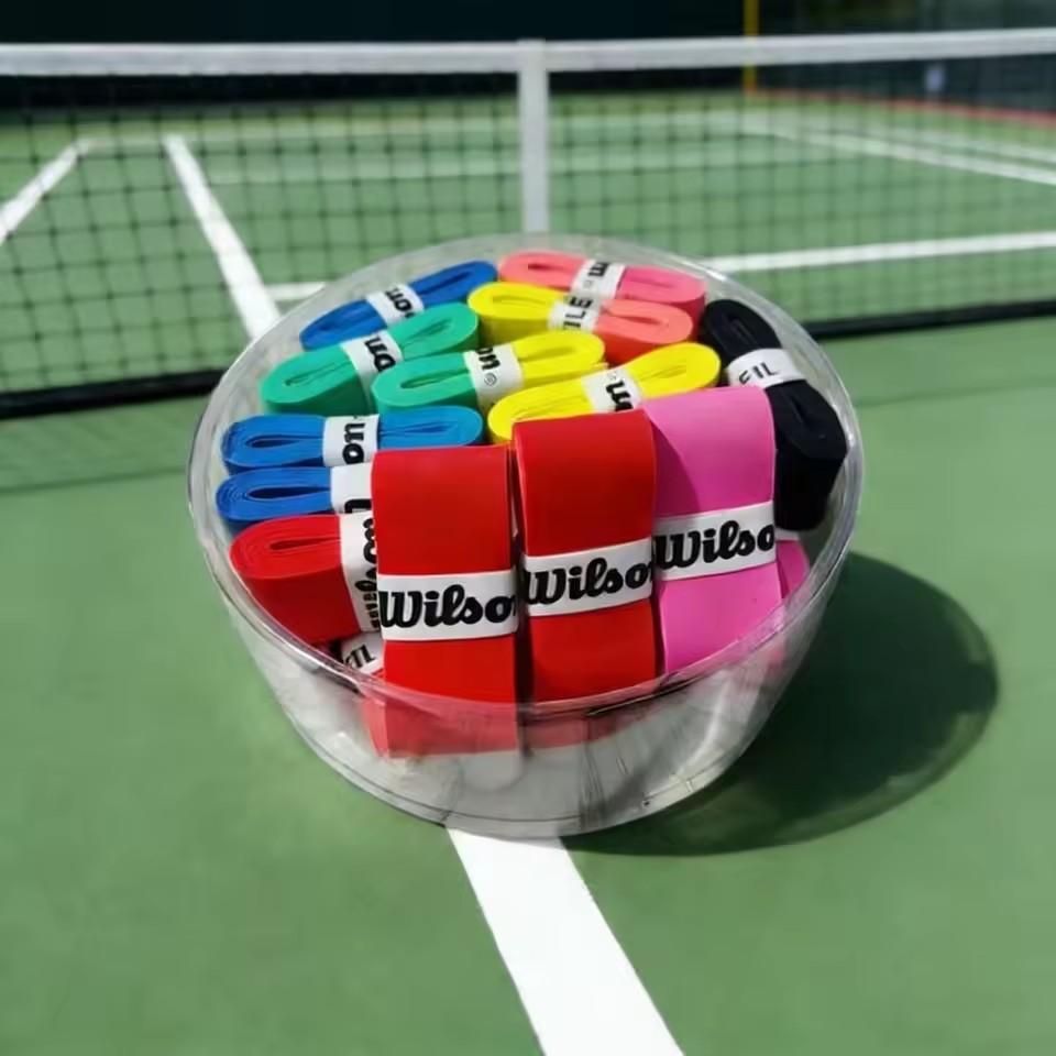 30PCS/LOT Wilson Racket Grip, Sticky Badminton Tennis Racket Hand Rubber Sleeve, Tennis Grip Non Slip,Badminton Grip