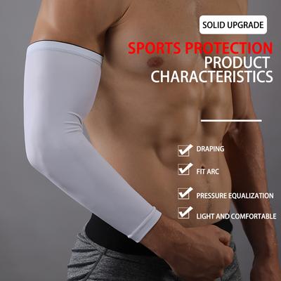 Durable And Safe Vbosi 1 Piece Compression Arm Sleeves Breathable Comfortable Elbow Support Sports Accessories For Running Cycling