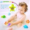 PATIFEED Badespielzeug Geschenke für Kinder im Alter von 3 4 5 6 7 8+ Jahren Jungen Mädchen Kleinkinder - Schwimmbecken Badewanne Wannen Spielzeug für Kleinkinder, Stapelbecher mit Aufziehmechanismus