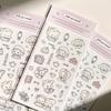 Korean Cute Cartoon Fox Rabbit Stickers for DIY Phone Case Decoration