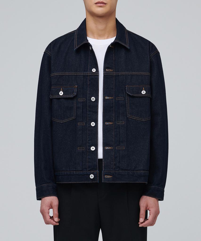 Musinsa Standard Relaxed Denim Trucker Jacket 2 [Deep Indigo]