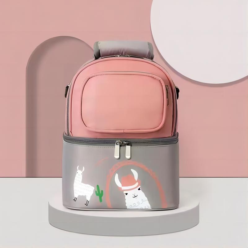 

Mommy Bag Mother And Baby Fashion Skin Skin Mochi Light, Multifunctional Large -Capacity Backpack