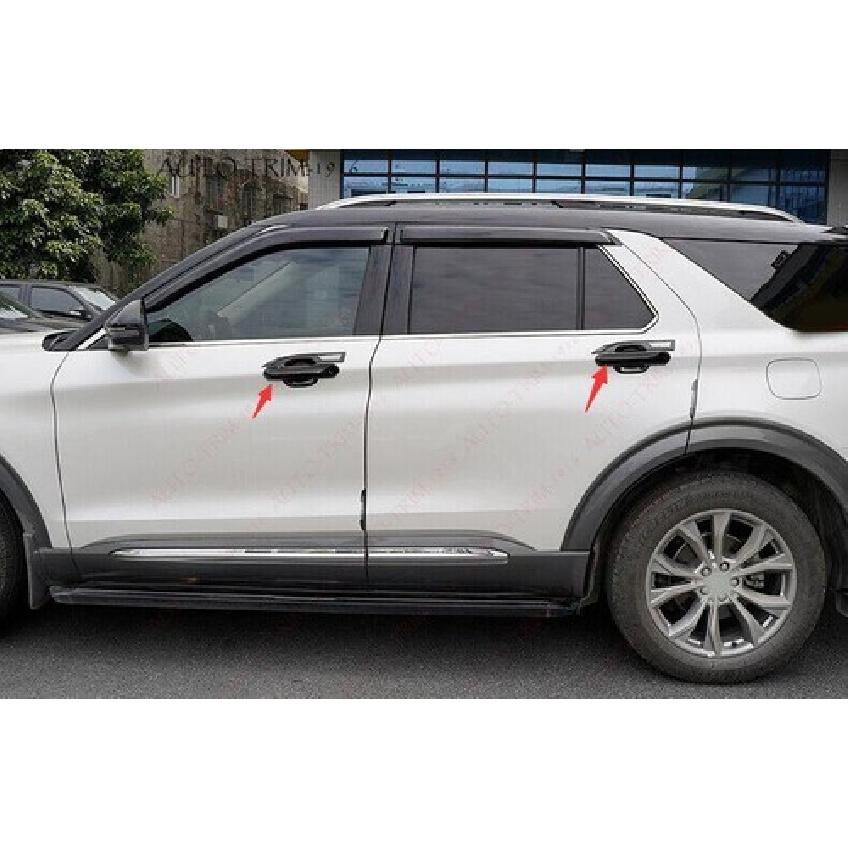 glossy black Car Door Handles Cover Trim Accessories For Ford Explorer -