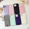2 in 1 Candy Color Phone Case For iPhone 16e 16 Pro Max 15 14 Plus 13 12 11 with Card Holder Protective Cover