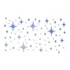 3D Silver Star Acrylic Mirror Wall Stickers 82PCS Self-Adhesive Reflective Wall Decal For Bedroom Living Room DIY Home Decor