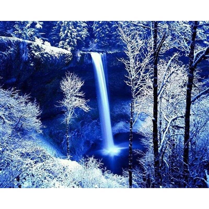 Full Drill Diamond Embroidery Mountains And Rivers Scenery Craft Kit 5d Diamond Mosaic Landscape Needlework Home Deco
