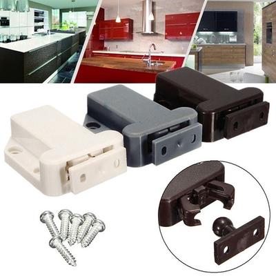 Push Latch Spring Loaded Push Touch Release Latch Drawer Cabinet Catch Latch 10 Pieces