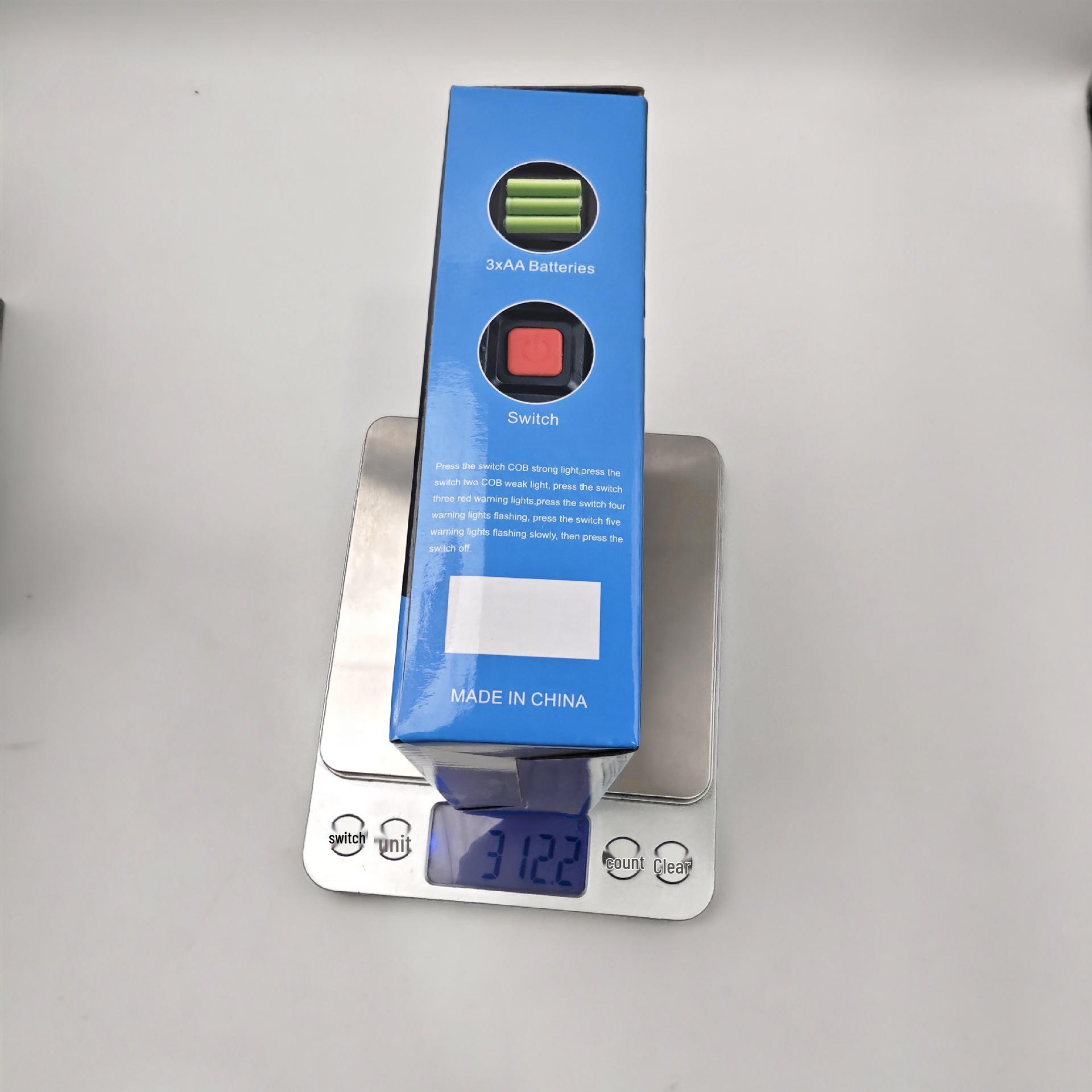 LED Solar-Powered Car Warning Triangle with USB Charging Port