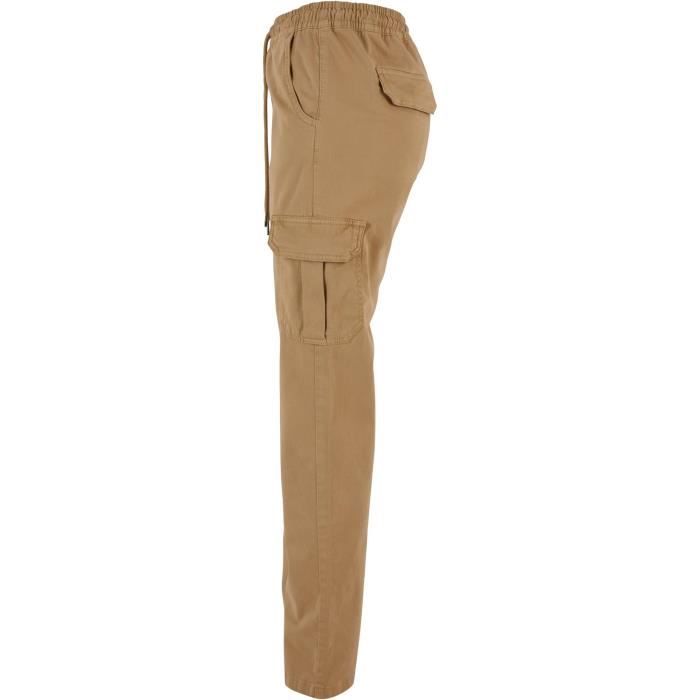 Pantalon Cargo - Urban Classics - Twill - Taille Haute - Beige - Confortable Et Tendance