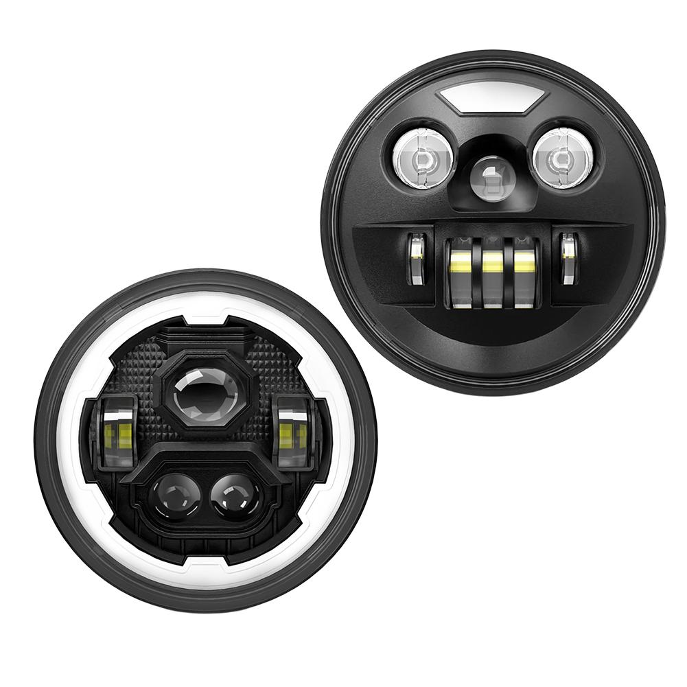 7 Inch LED Car Headlight 6000K H4 Daytime Running Light 30000LM Car Work Lamp IP67 Waterproof 200W for GMC Savana 1500 2500 3500