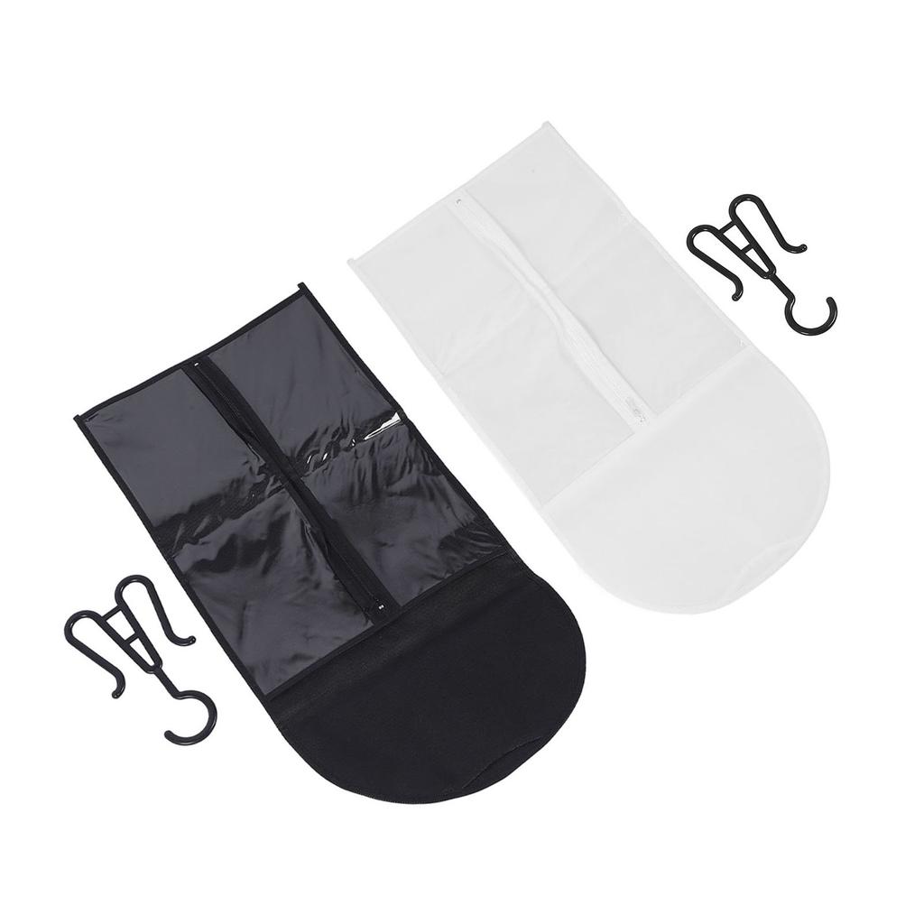 5 Set Hair Extension Holder Bag Anti Dust Water Proof Hair Extension Holder Transparent PVC Soft Non