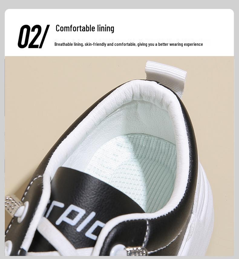 Жіночі осінні білі кросівки на платформі 2024 - Легке, дихаюче повсякденне взуття з додаванням висоти