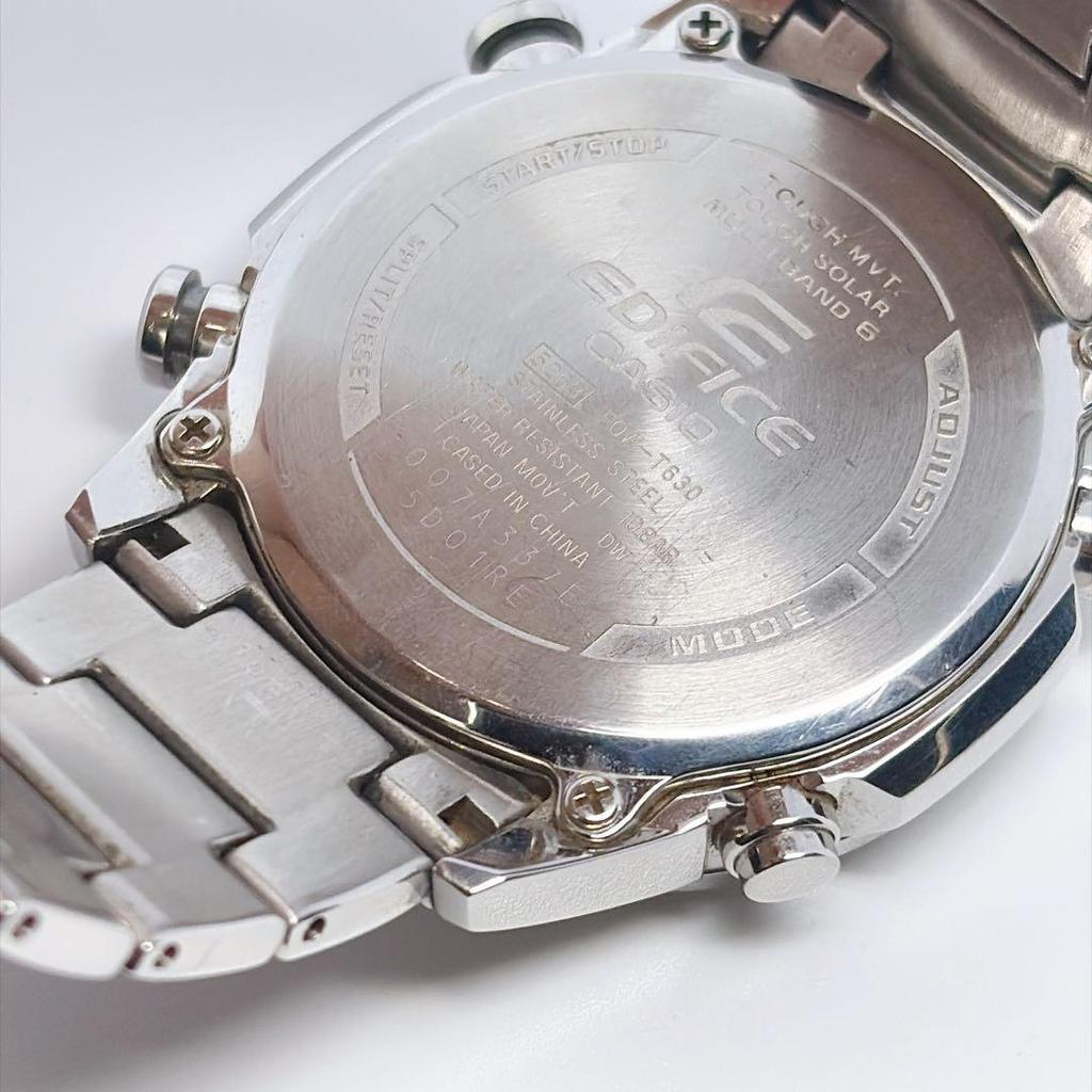Used [Box & Links Included] Casio Edifice Radio Controlled Tough Solar Men's Chronograph