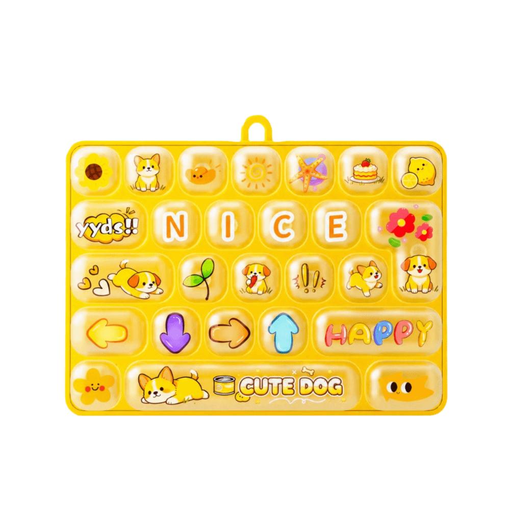 Animal Theme Mechanical Keyboard Pressable Keys Candy Color Keycap Keychain Office Use