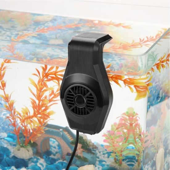 Yousheng Aquarium Chiller Fish Tank Cooling Fan with Clamp Mini Chiller with 2 Adjustable Wind Settings for Saltwater Freshwater Shrimp Coral Tropical
