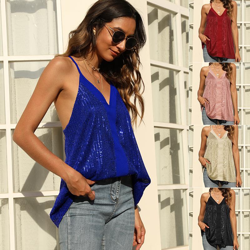 

Interior and Exterior Sequined Loose Camisole Top S розовый